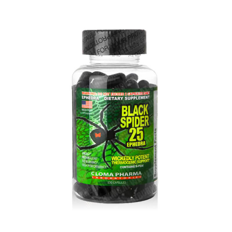 black spider ephedra 25 cloma pharma
