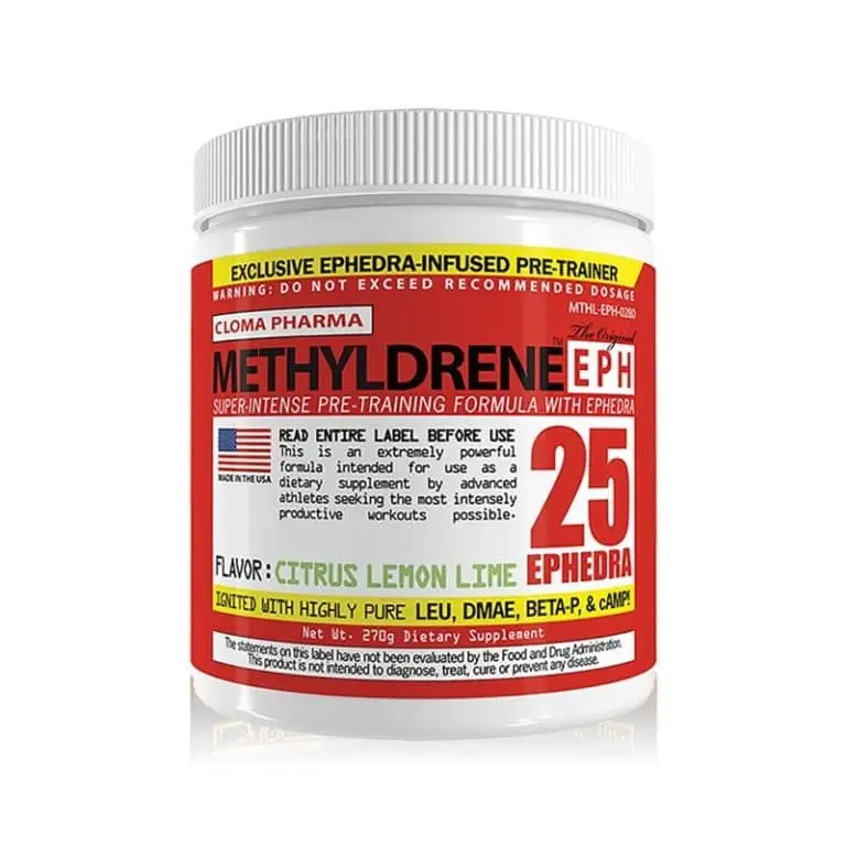 Cloma Pharma USA Methyldrene EPH 25 Ephedra DMAE