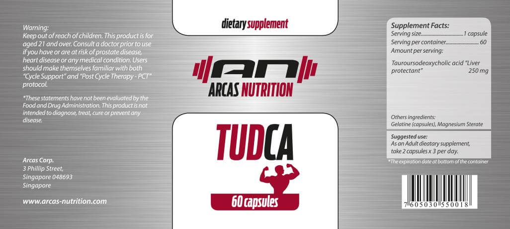 Arcas Nutrition Tudca facts