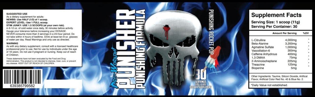 Comfortable Punisher pre workout review for Beginner