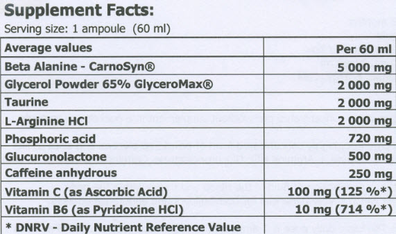 Amix Cell-Up Shot 60 ml facts