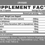 Nutrex - Lipo 6 Black 120 Kapseln facts