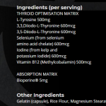 Datos de Brawn Nutrition THYRO-LEAN V2