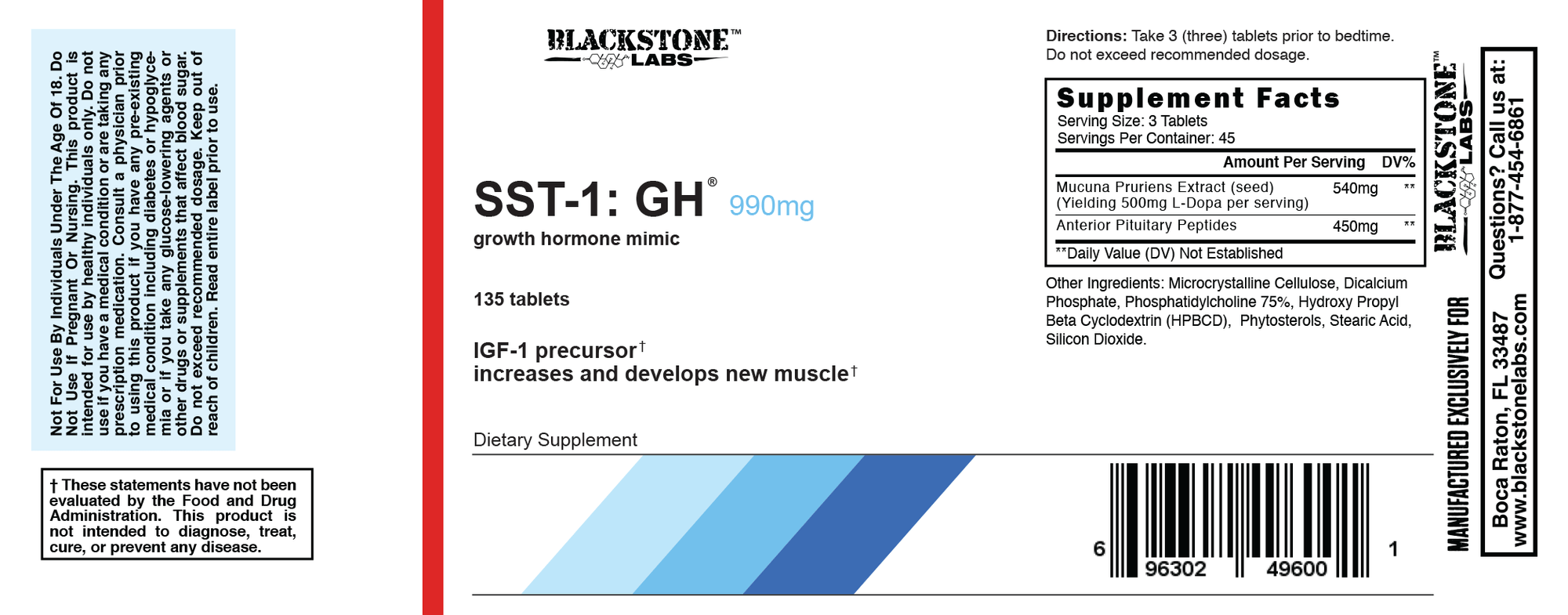 Blackstone Labs SST-1: GH 990mg hechos