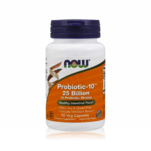 NOW Foods Probiotic-10 25 Billion 50 Capsules