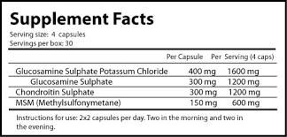 Weider Glucosamina Condroitina più MSM 120 capsule fatti