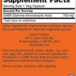 GABA 750 mg Capsules végétales facts