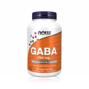 NOW Foods GABA 750mg 200 Cápsulas