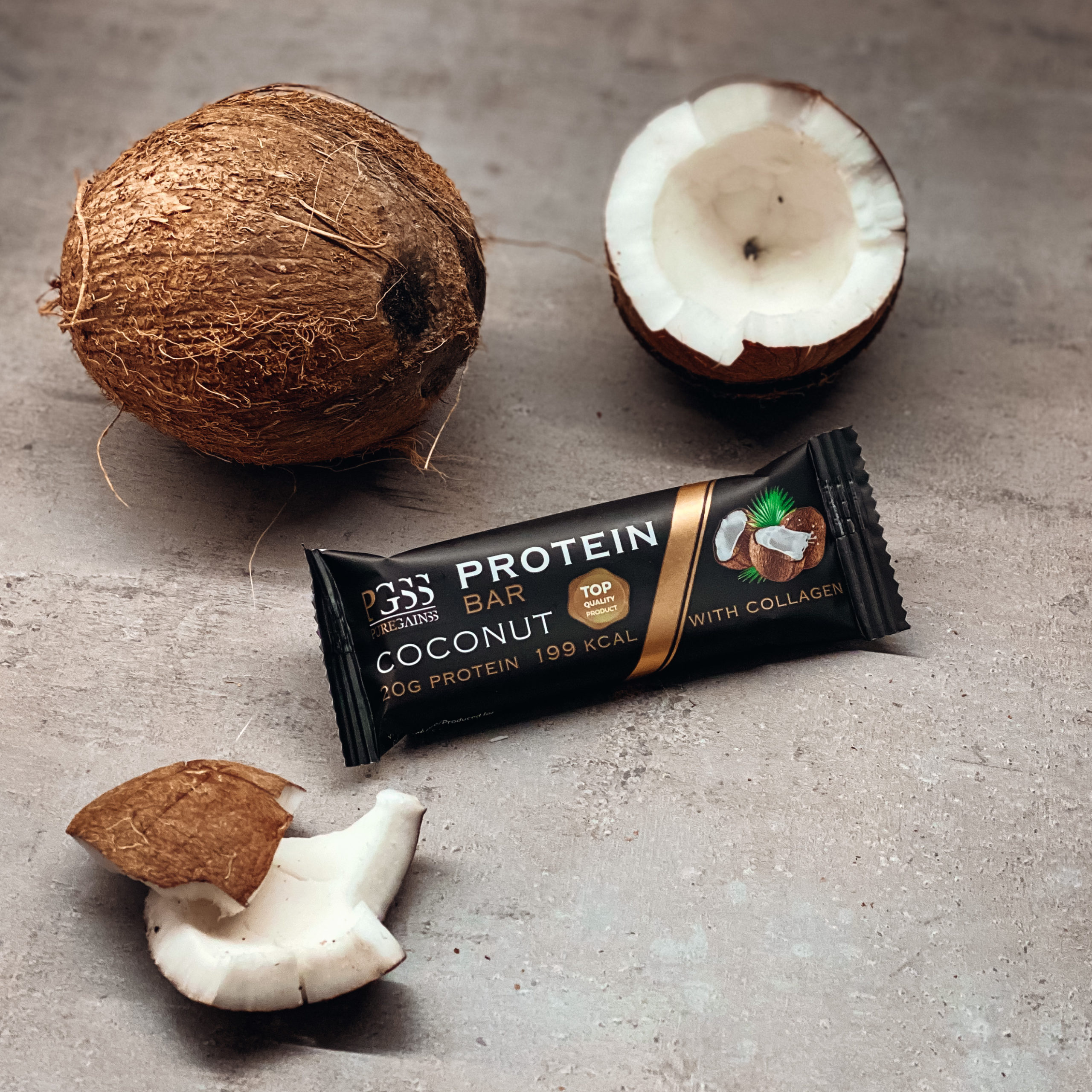 Barra de proteína de coco PGSS