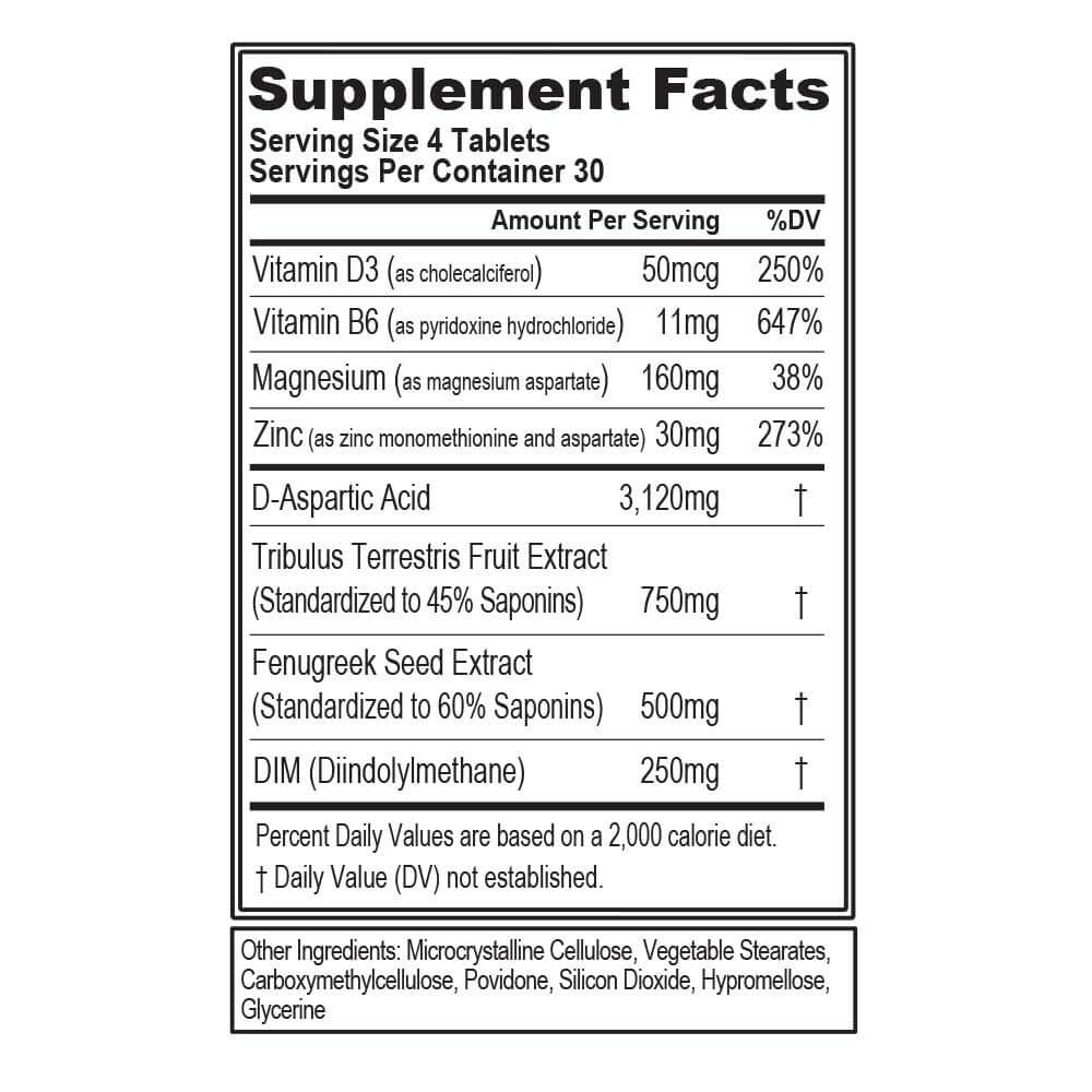 Evlution Nutrition EVL Test 120 Tabletten facts