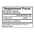 Evlution Nutrition L-Arginine 1500 mg 100 Kapseln facts