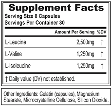 Evlution Nutrition BCAA 5000 240 Kapseln facts
