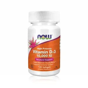 NOW Foods Vitamin D-3 10 000 IU 120 Softgels