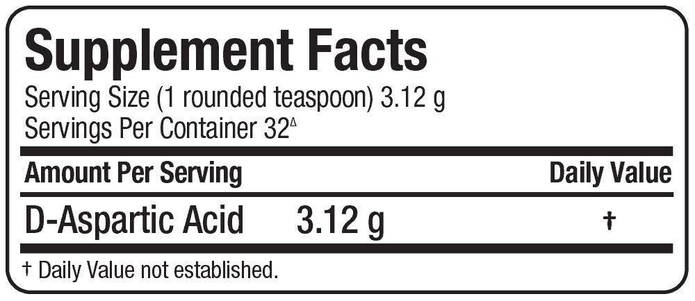 allmax-d-aspartic-acid-ingredients