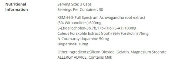 Brawn Nutrition Corti-Lean V2 facts