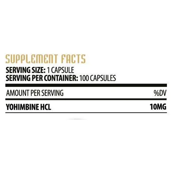 Hammer Labz YOHIMBINE HCL facts