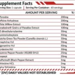 Hero Nutrition RED INFERNO DMAA DMHA facts