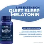 Life Extension Quiet Sleep Melatonin 3 mg 60 caps banner