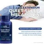 Life Extension Quiet Sleep Melatonin 3 mg 60 caps banner